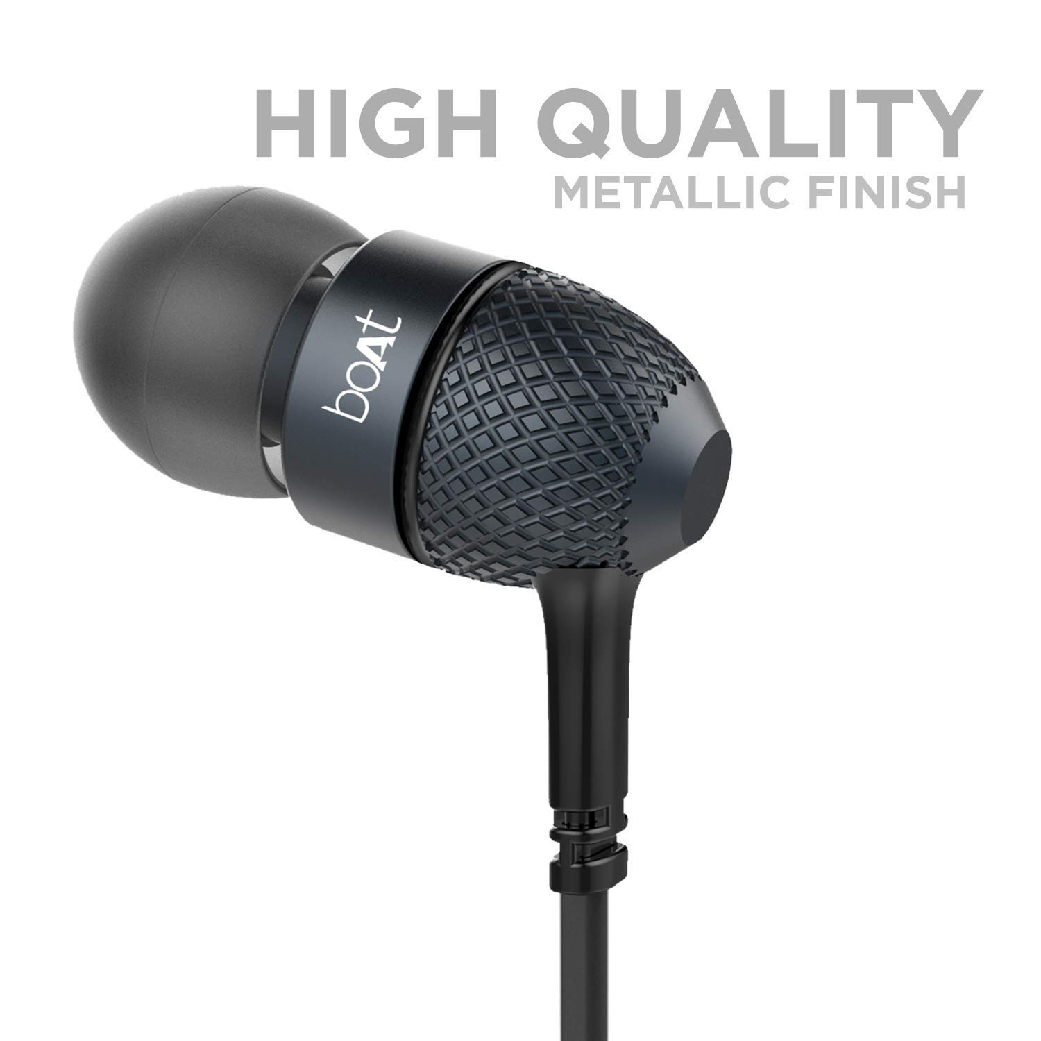 boAt Bassheads 220 Wired in Ear EarphonesBlack Indi