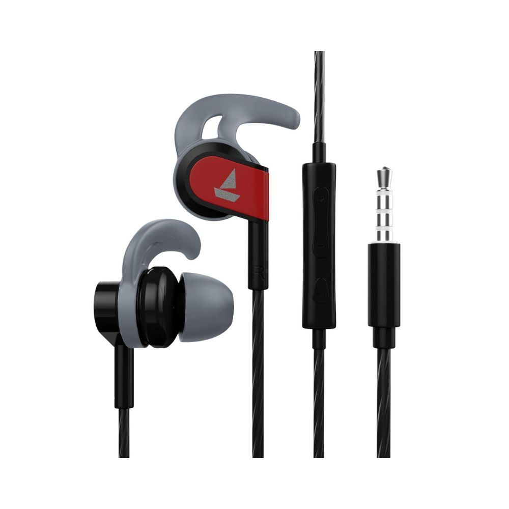 boAt Bassheads 242 in Ear Wired Earphones with Mic(Active Black)