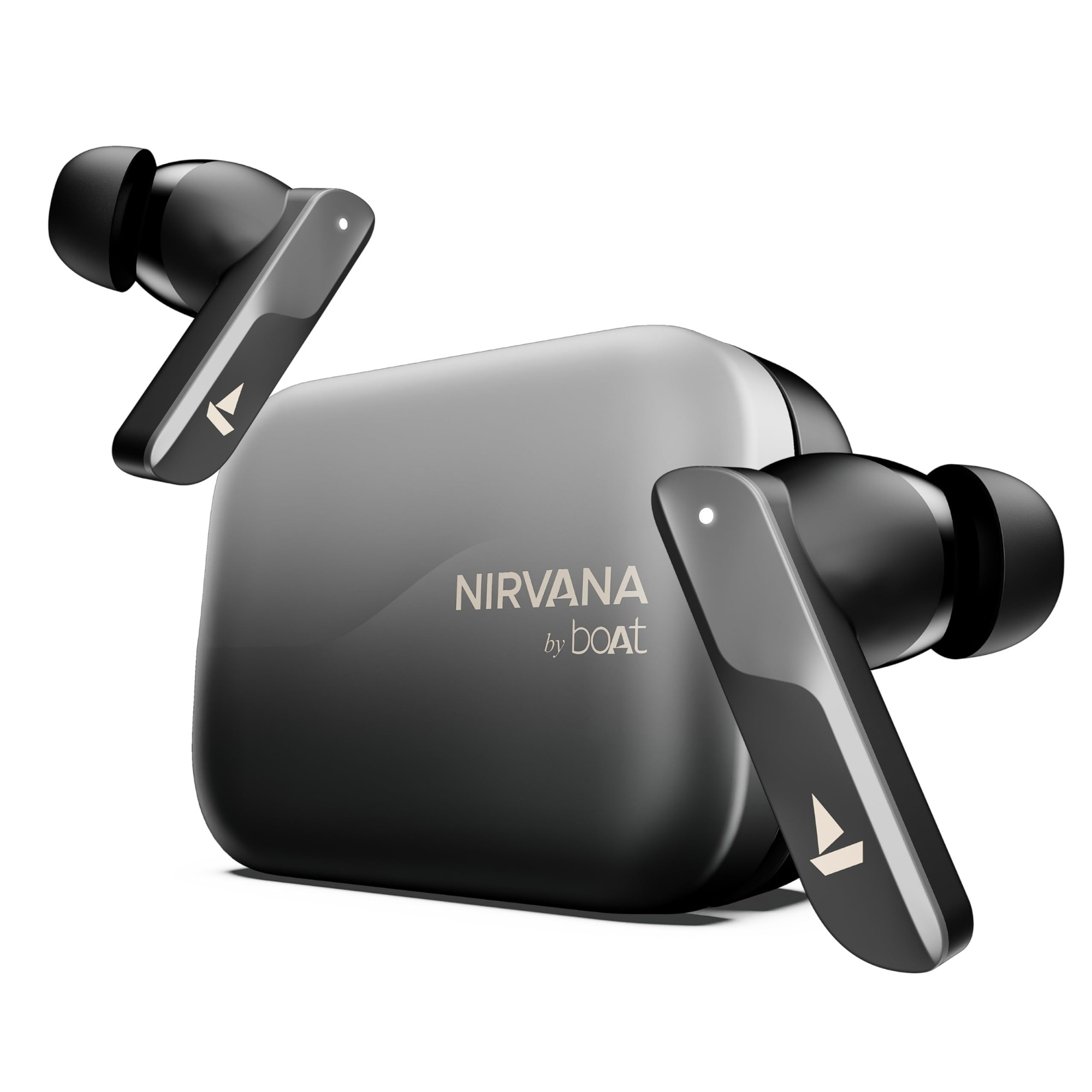 boAt Nirvana X TWS 2025Knowles Dual DriversHi-Res Audio LDACApp Support4Mic ENxDual PairSpatial AudioFast Charge Bluetooth Earbuds TWS Ear Buds Wireless Earphones with mic Cosmic Onyx