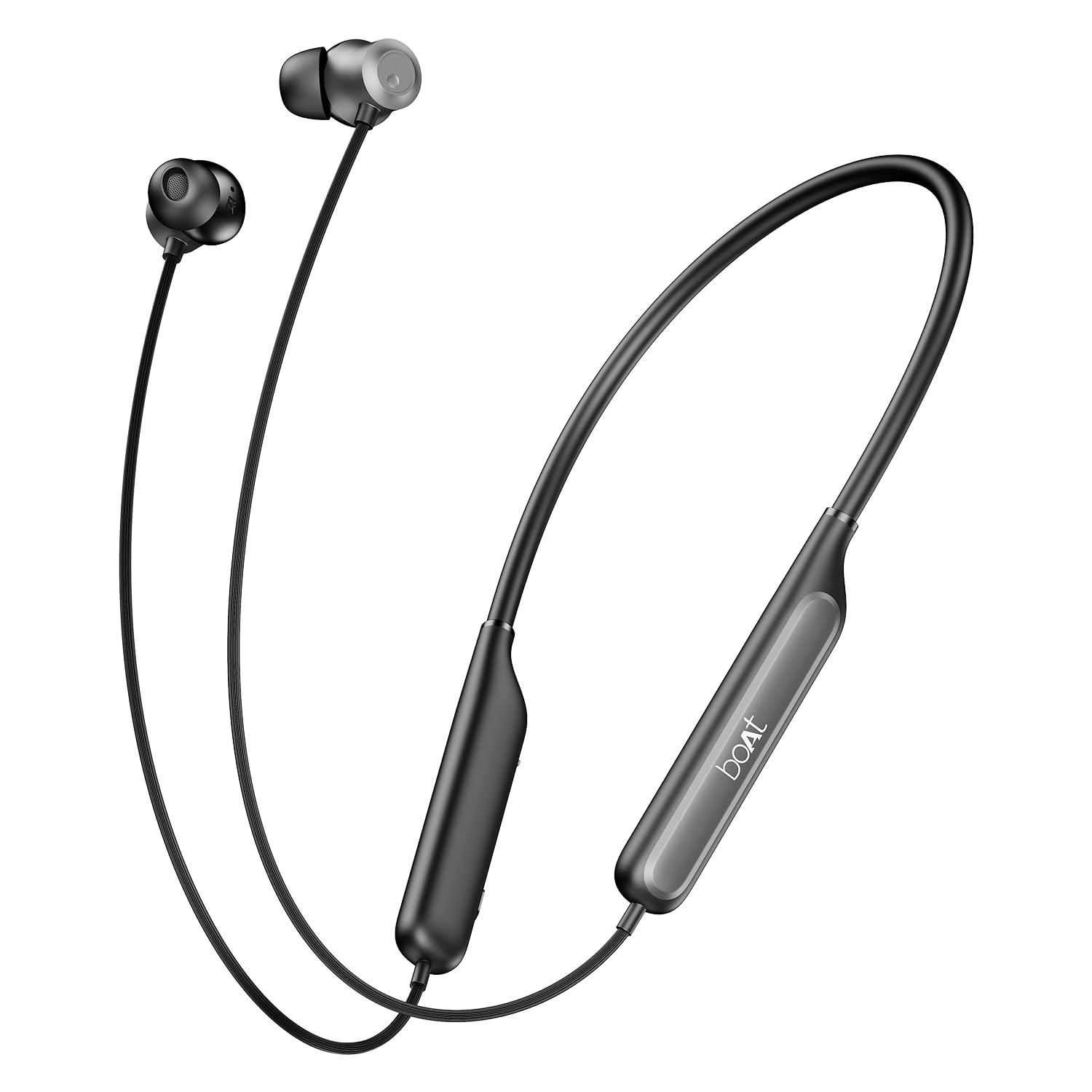 boAt Rockerz 210 ANC Bluetooth in Ear Neckband wSpatial Audio 30dB ANC AI-ENx Technology 40hrs Playback EQ Modes 13 mm Drivers Dual Pairing  Fast PairOnyx Black