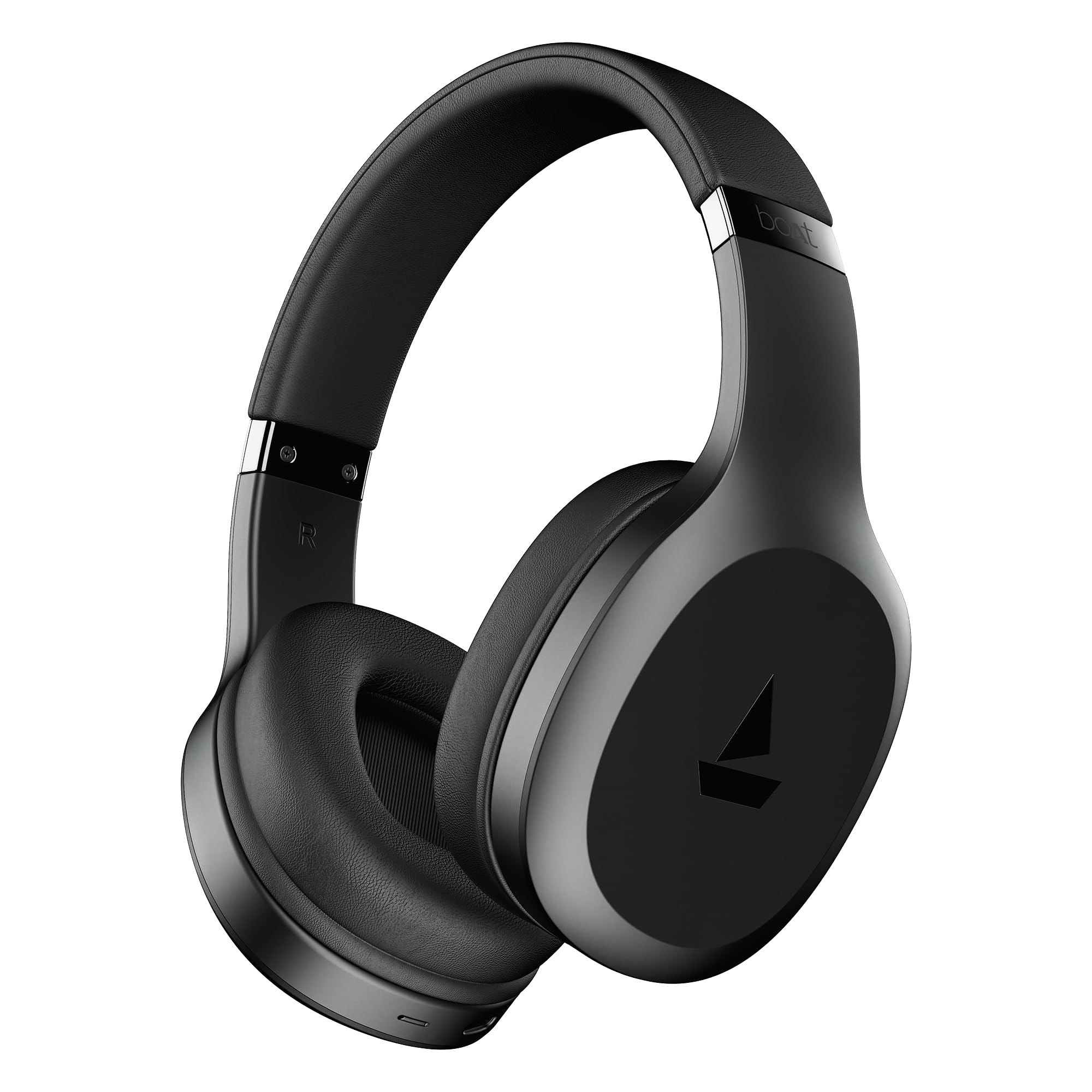 boAt Rockerz 412 2025 Launch 60Hrs Battery 40mm Drivers 40ms Low Latency ENx Tech Integrated Controls v54 Bluetooth Headphones Wireless Headphone with Mic Active Black