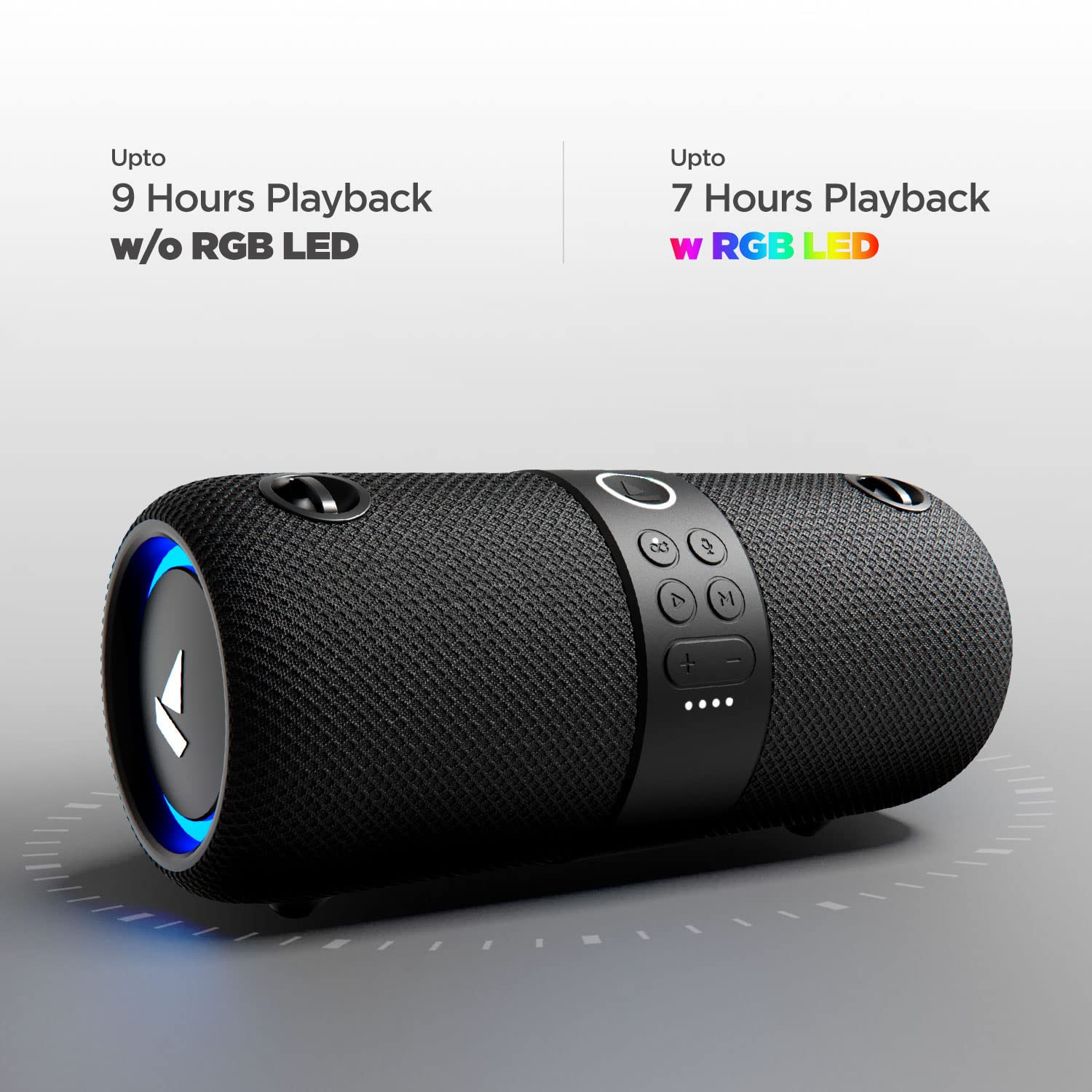 boAt Stone 1200 14W Bluetooth Speaker with Upto 9 Hours Battery RGB LEDs IPX7 and TWS FeatureBlack