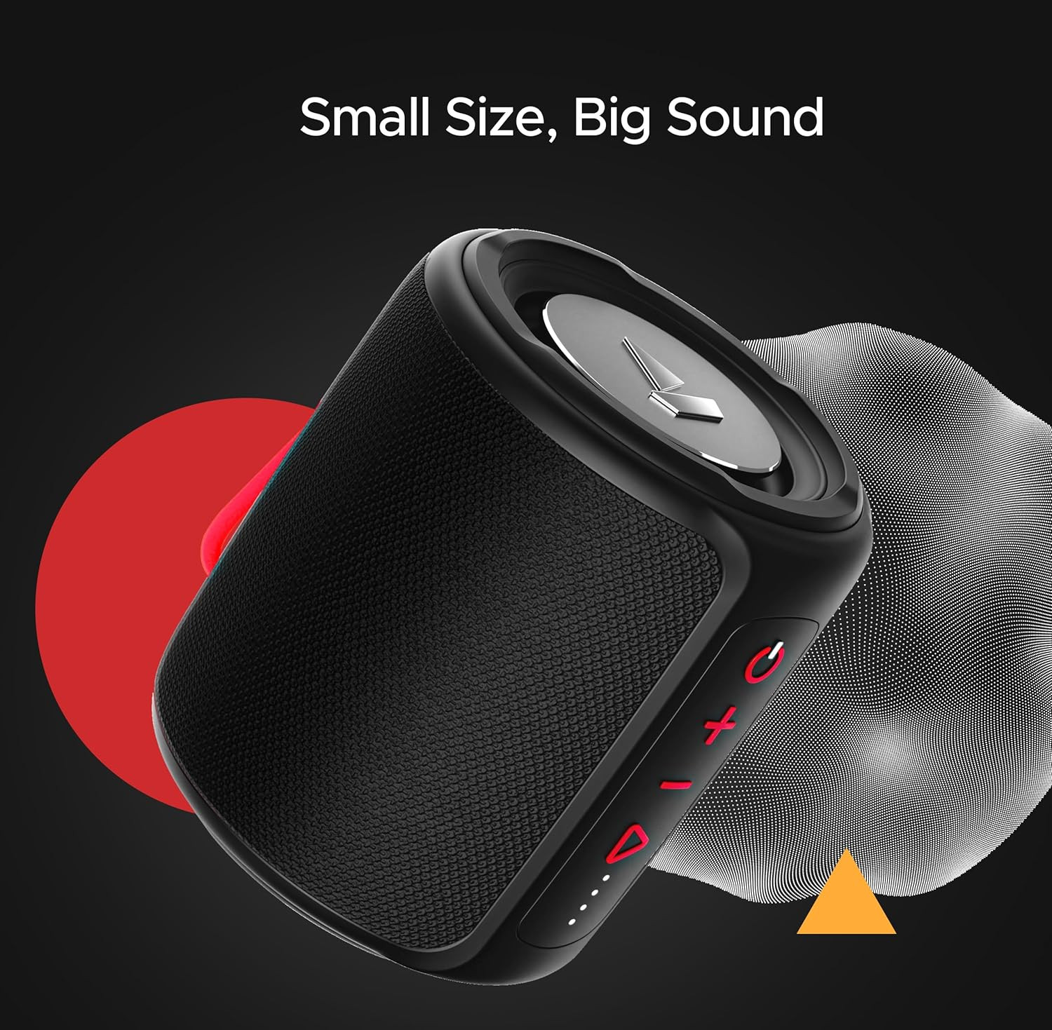 boAt Stone 352 Bluetooth Speaker with 10W RMS Stereo Sound IPX7 Water Resistance TWS Feature Up to 12H Total Playtime Multi-Compatibility Modes and Type-C ChargingRaging Black