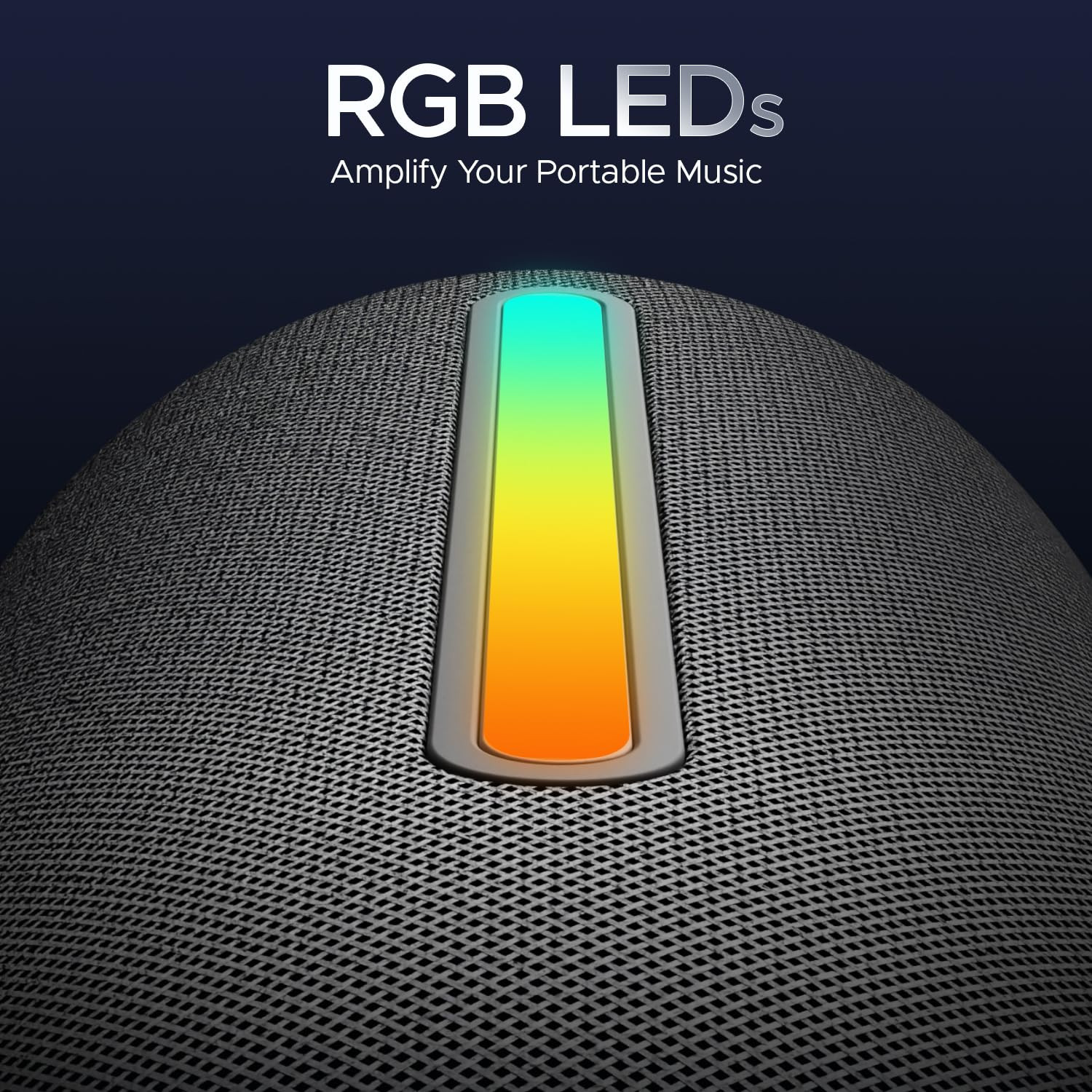boAt Stone 352 Pro w 14W Signature Sound Up to 12 Hours Playback RGB LEDs TWS Feature Built-in Mic BTv53 AUX Port IPX5  Type-C Interface Bluetooth SpeakerGroovy Grey