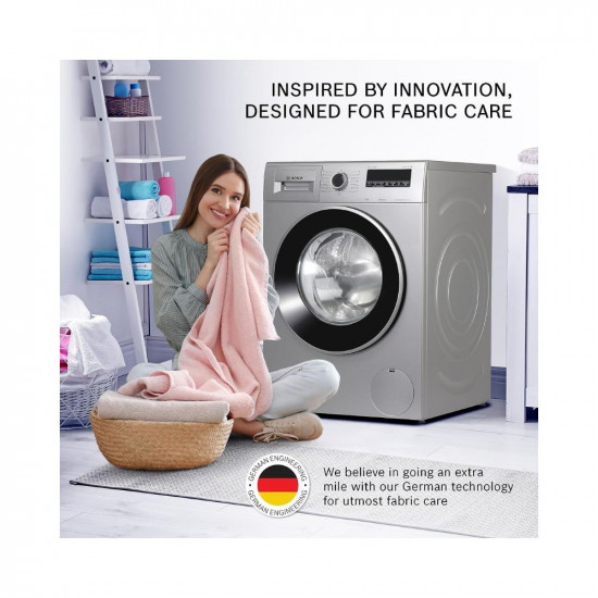 Bosch 8 kg 5 Star 1200RPM INVERTER TOUCH CONTROL Fully Automatic Front Load with Heater Silver (WAJ2426PIN)