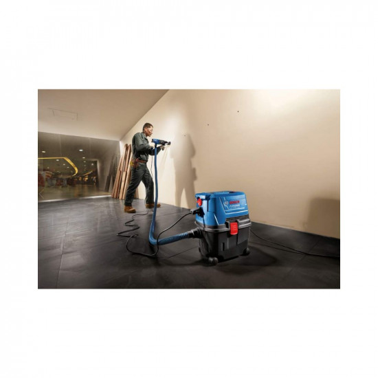 Bosch Gas 15 PS Heavy Duty Corded Electric Wet & Dry Vacuum Cleaner, 1,100W, 270 mbar, 10 Litre Tank, 6 kg + Nozzle & Accessories, 1 Year Warranty