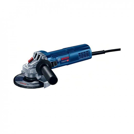 Bosch GWS 900-125 S Heavy Duty Electric Angle Grinder, 900W, M14, 11,000 rpm, Variable Speed, Lockable Switch, Restart Protection, 1.9 kg +4 Bosch Accessories, 1 Year Warranty