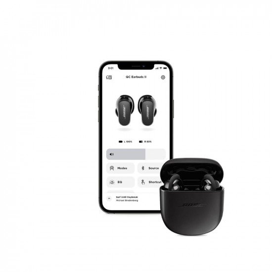 Bose New QuietComfort Earbuds II, Wireless, Bluetooth, World’s Best Noise Cancelling in-Ear Headphones with Personalized Noise Cancellation & Sound