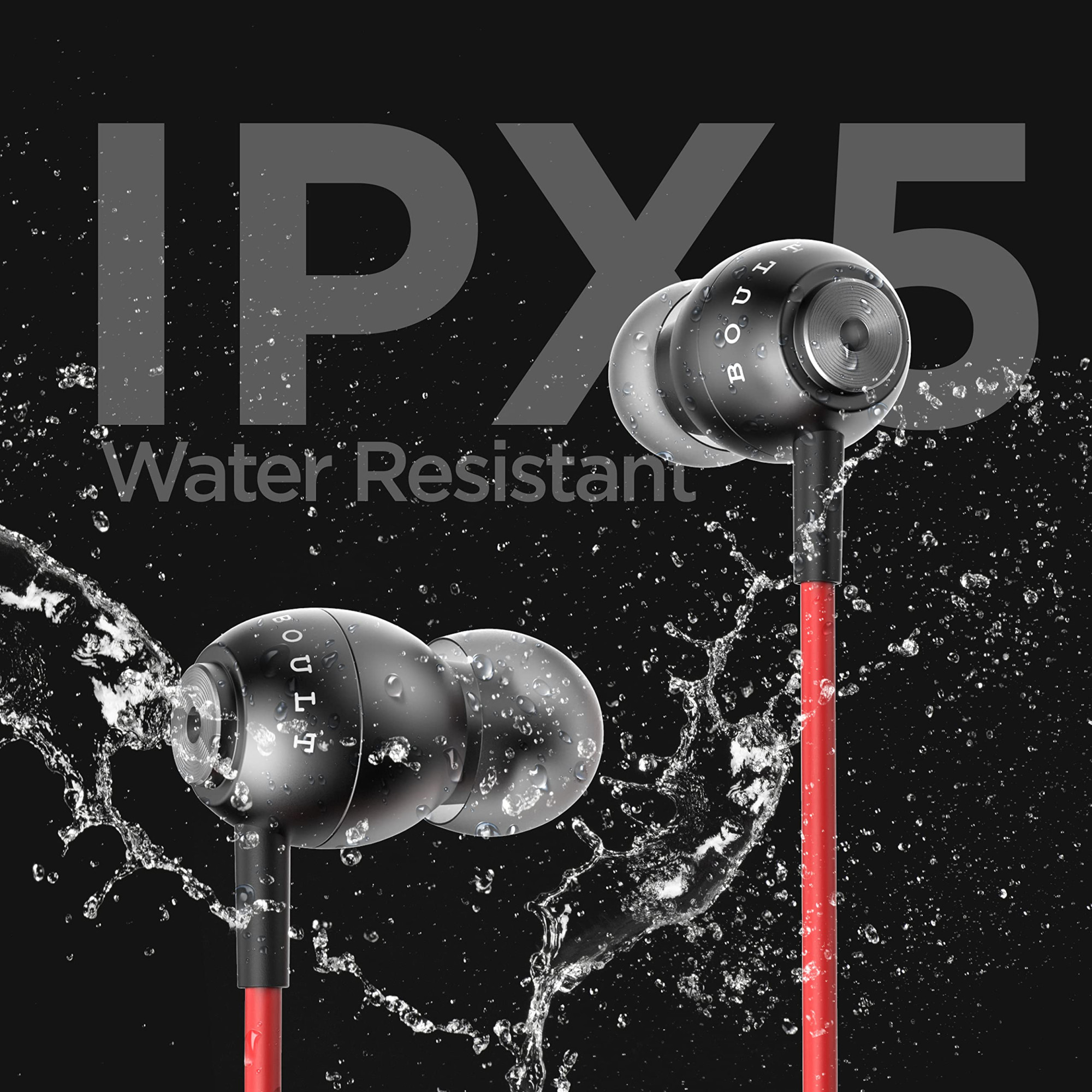Boult Audio BassBuds Storm-X in-Ear Wired Earphones with Mic and Full Metal Body for Extra Bass  HD Sound Red