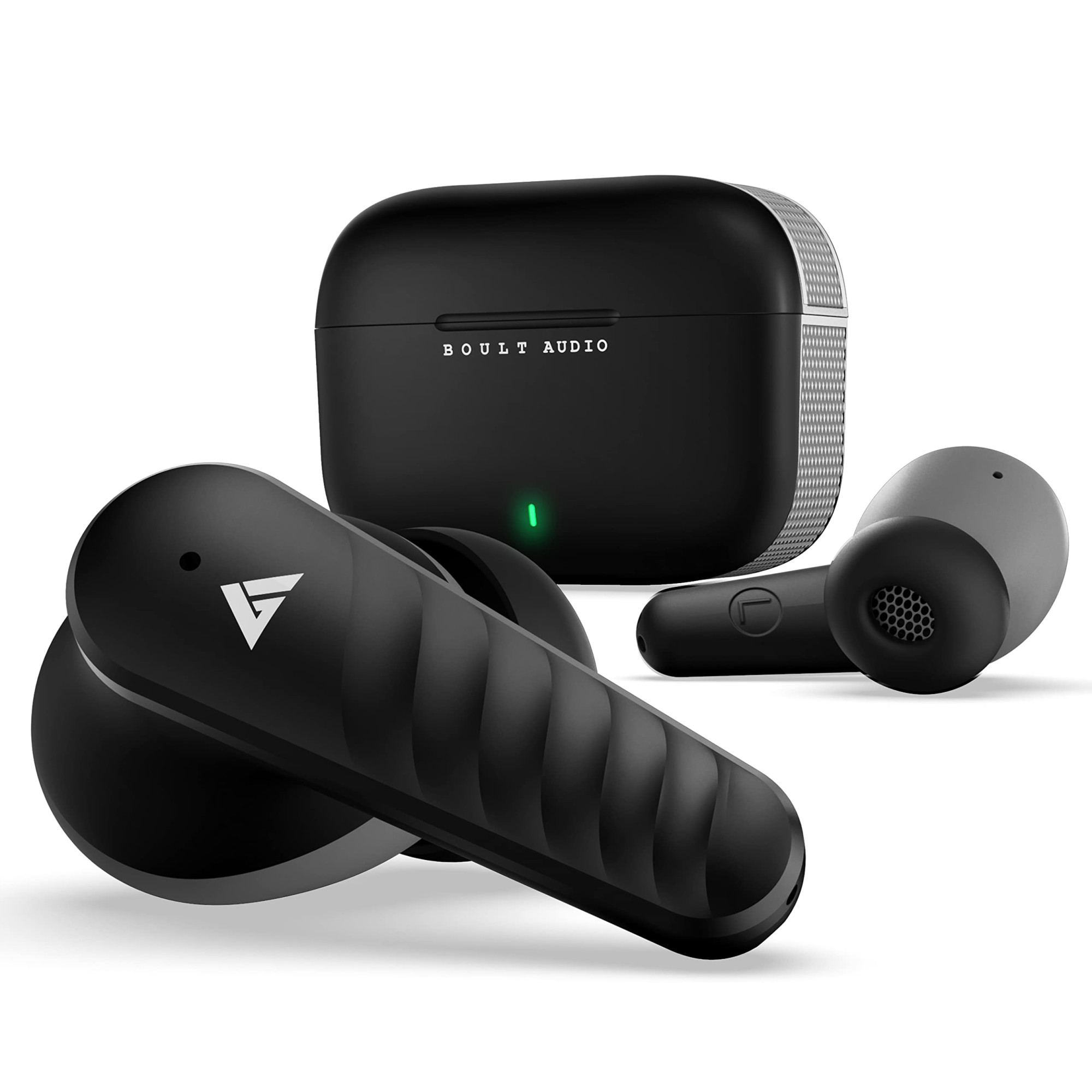 Boult Audio X10 True Wireless in Ear Earbuds with 45H Playtime 40ms Xtreme Low Latency Mode ENC Mic Made in India Type-C Fast Charging 10mm Bass Drivers IPX5 Bluetooth 53 Ear Buds Black