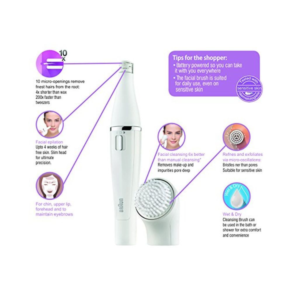 Braun 851V 3 in 1 Face Spa (White)