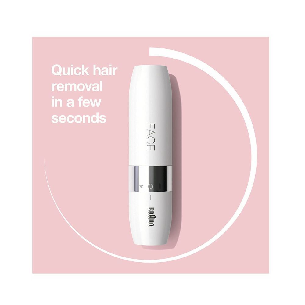 Braun Face Electric Mini Hair Remover FS1000 for Women, White & Braun Silk-Ã©pil 3-170