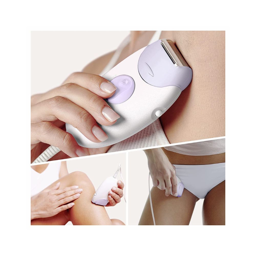 Braun Face Electric Mini Hair Remover FS1000 for Women, White & Braun Silk-Ã©pil 3-170