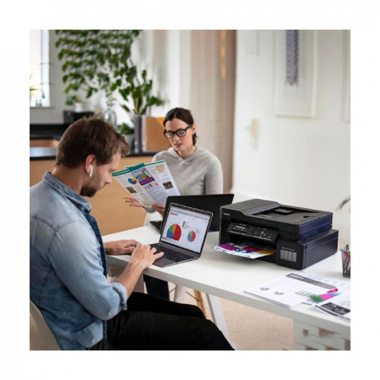 Brother DCP-T820DW - Wi-Fi & Auto Duplex Color Ink Tank Multifunction (Print, Scan & Copy) All in One Printer for Home & Office
