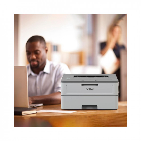 Brother HL-B2000D Mono Laser Printer with Auto Duplex Printing (Toner Box Technology) (Grey)