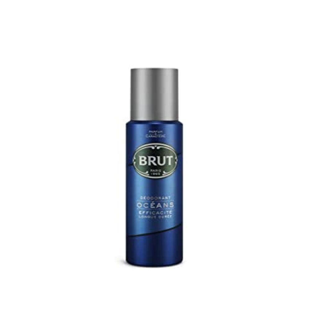 Brut Deodorant Spray for Men, Oceans, Long Lasting Deo with Fresh Aquatic Scent