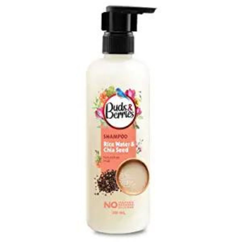 Buds & Berries Nourishment Shampoo with Rice Water and Chia Seeds  (300 ml)