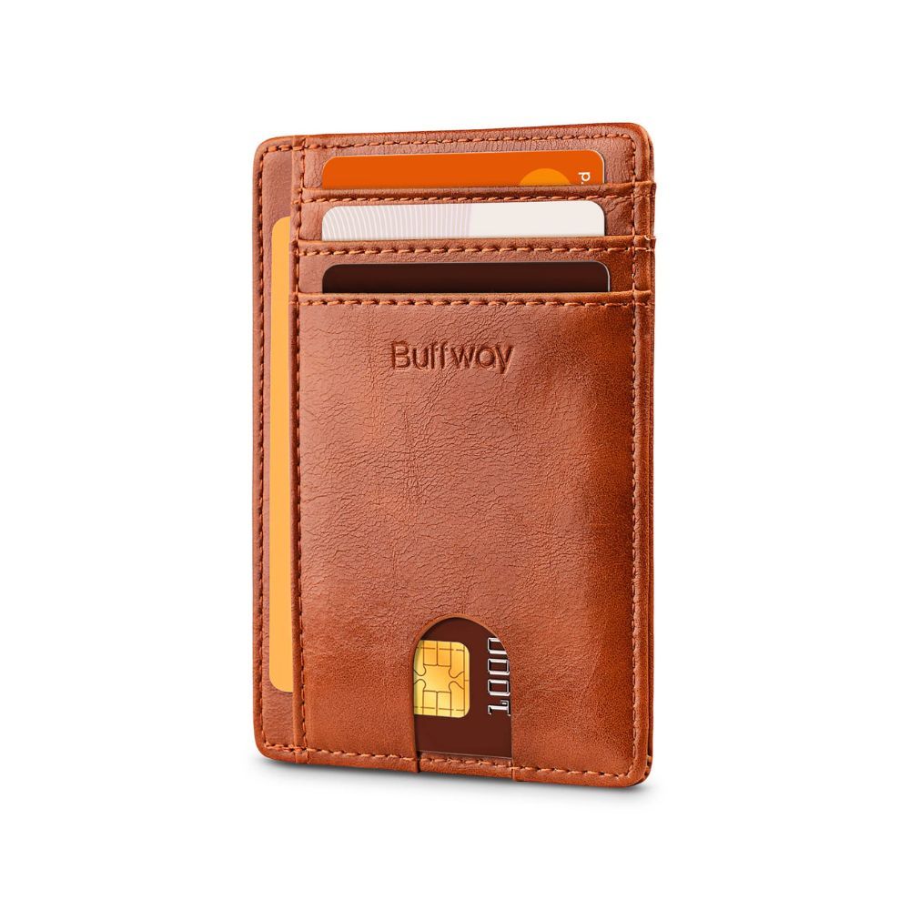 Buffway Brown Leather Men's Wallet (BW-WL-VC-BR)