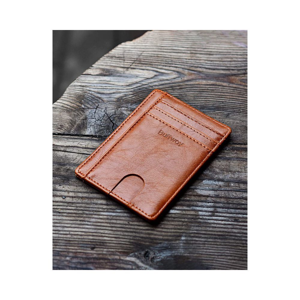 Buffway Brown Leather Men's Wallet (BW-WL-VC-BR)