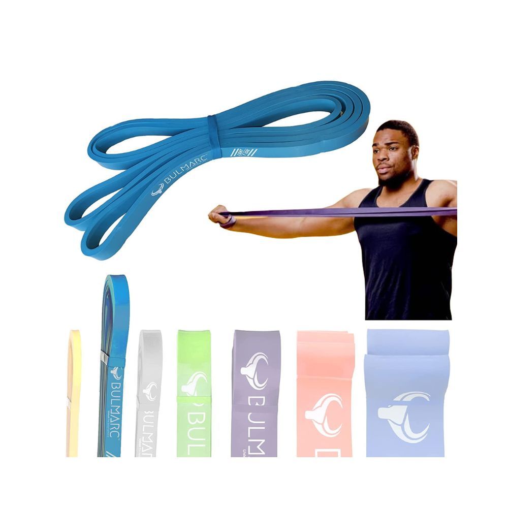 Bulmarc's Resistance Band Pull Up Assist Bands with 65+ Exercises for Pull Ups, Chin Ups, Stretching