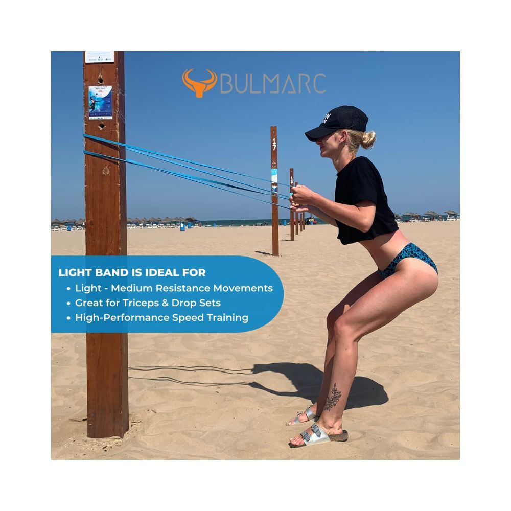 Bulmarc's Resistance Band Pull Up Assist Bands with 65+ Exercises for Pull Ups, Chin Ups, Stretching