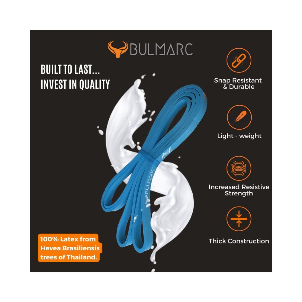 Bulmarc's Resistance Band Pull Up Assist Bands with 65+ Exercises for Pull Ups, Chin Ups, Stretching