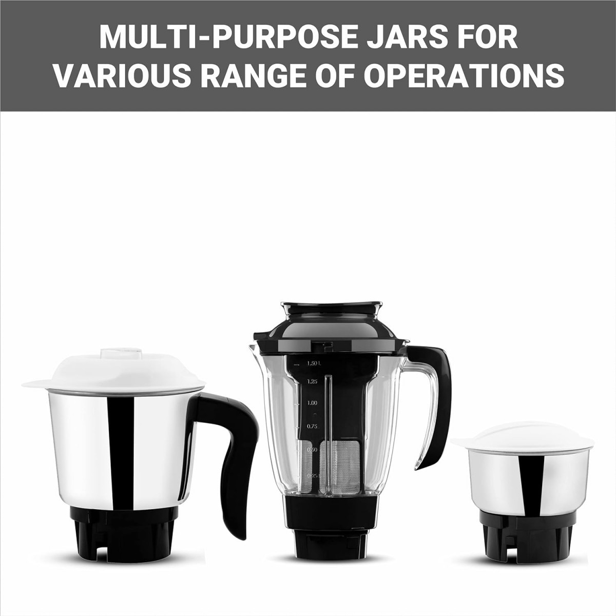 Butterfly Hero Plus Mixer Grinder 550 watts Grey Small Plastic