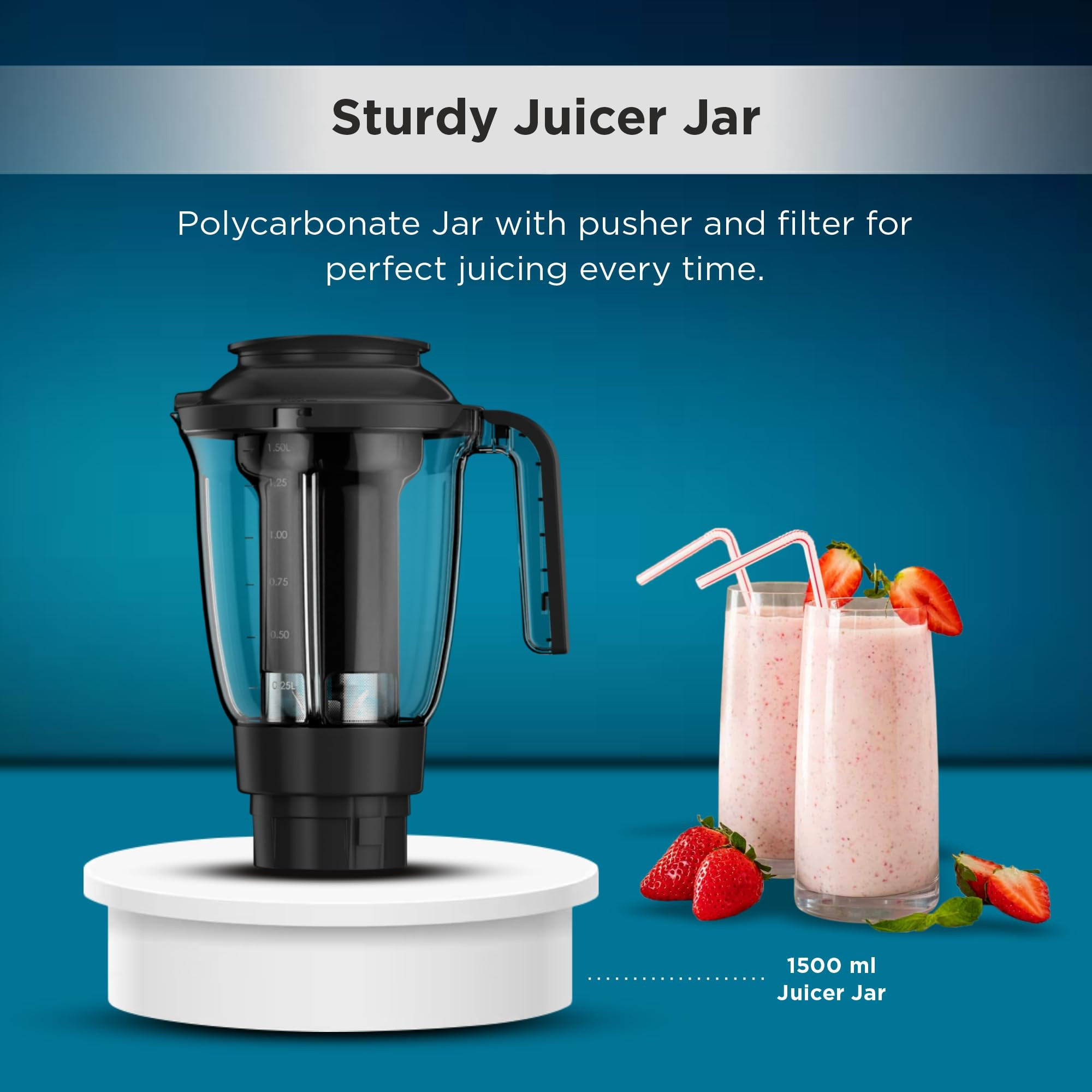Butterfly Smart 750 Watts Mixer Grinder with 4 Jars 3 Stainless Steel Jars 1 Juicer ABS Body Heavy Duty Motor 2 Years Manufacturers Warranty Grey