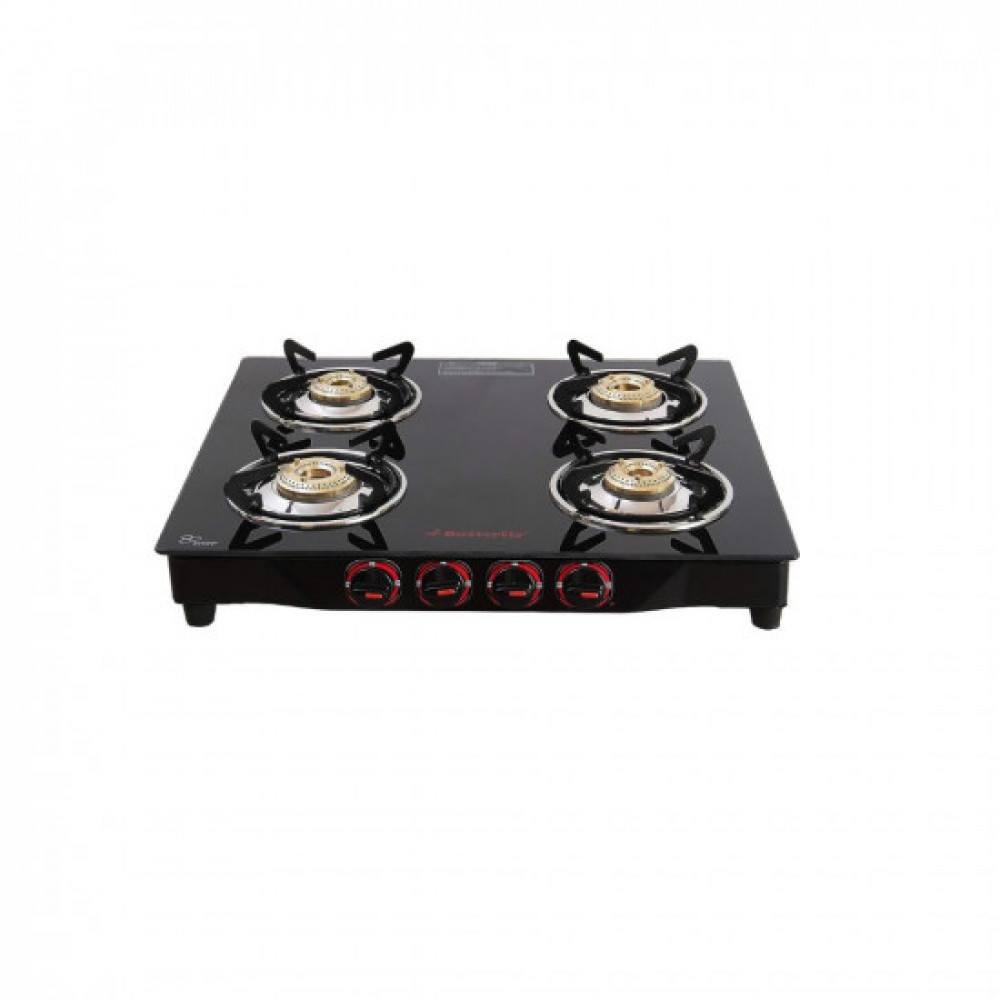 Butterfly Smart Glass 4 Burner Gas Stove Black Manual