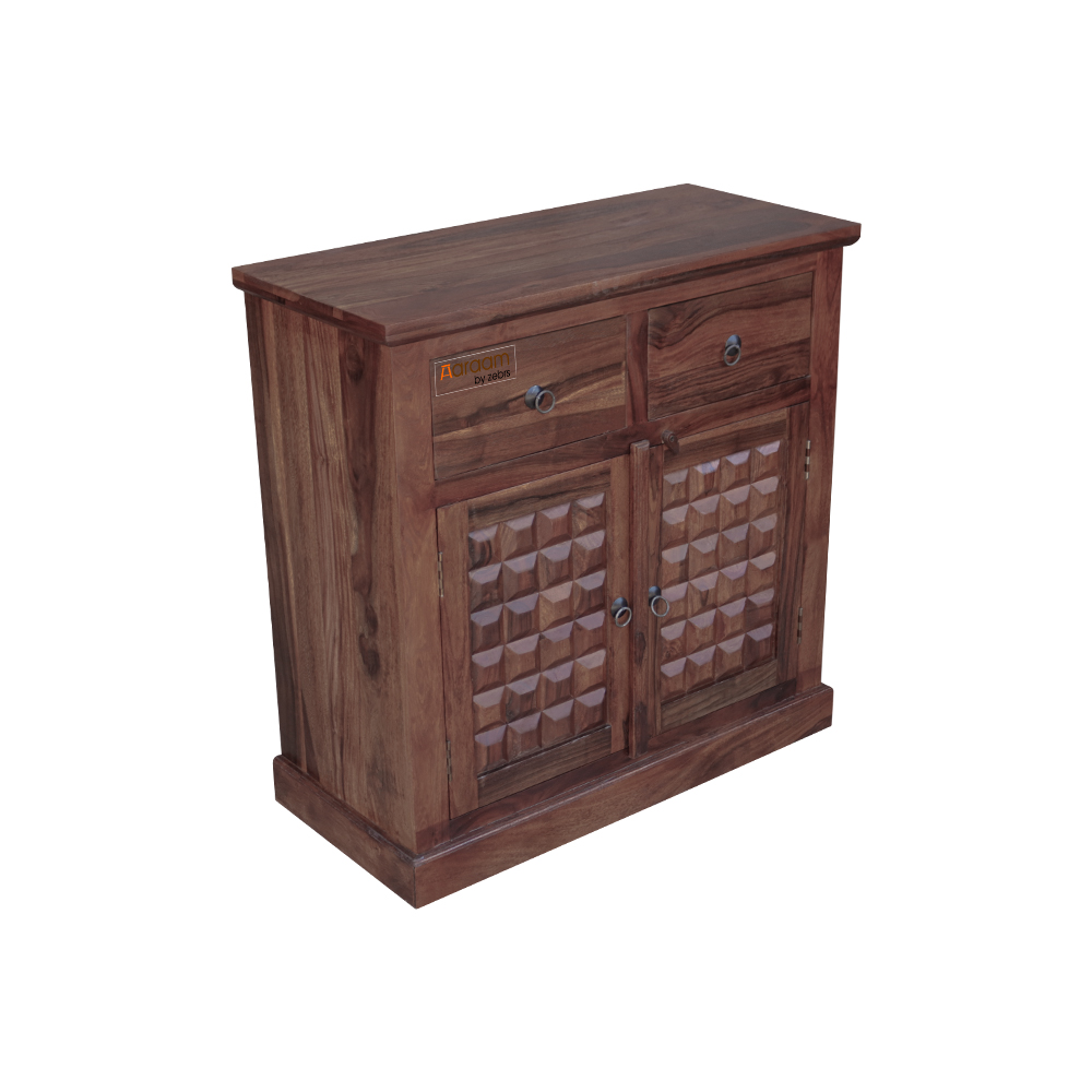 AARAM BY ZEBRS SIDEBOARD CABINET STORAGE WITH 2 DRAWERS & 2 SHELVES