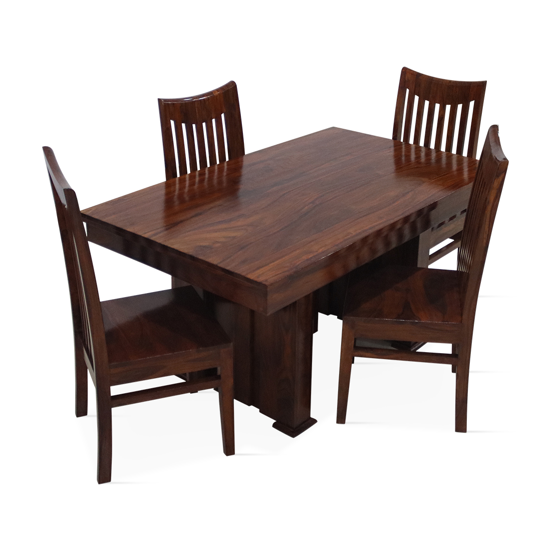 Aaram by zebrs Sheesham Wood 6 Seater Dining Table  6 Chairs Furniture