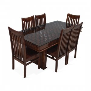 Aaram By Zebrs Brown Designer Dining Table Set
