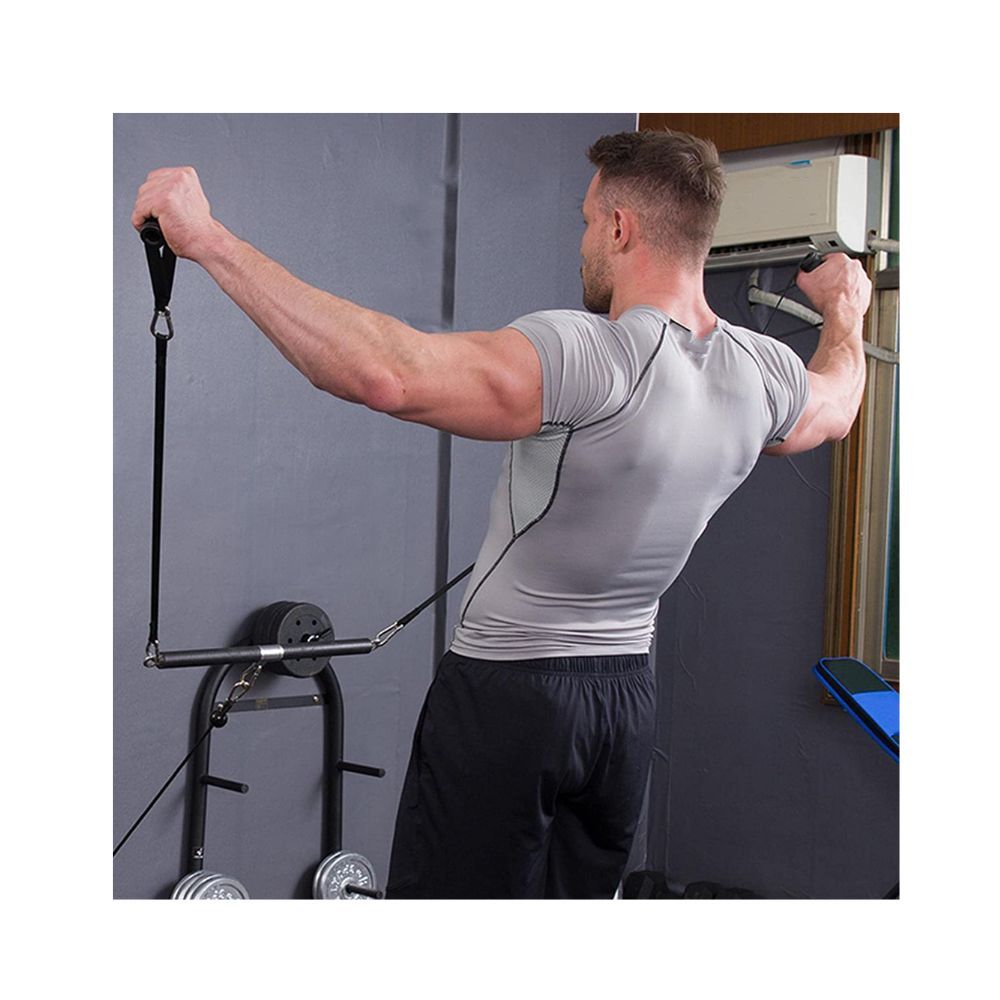 CALANDIS Tricep Rope Straight Bar Cable Machine Equipment Fitness for Rowing Machine