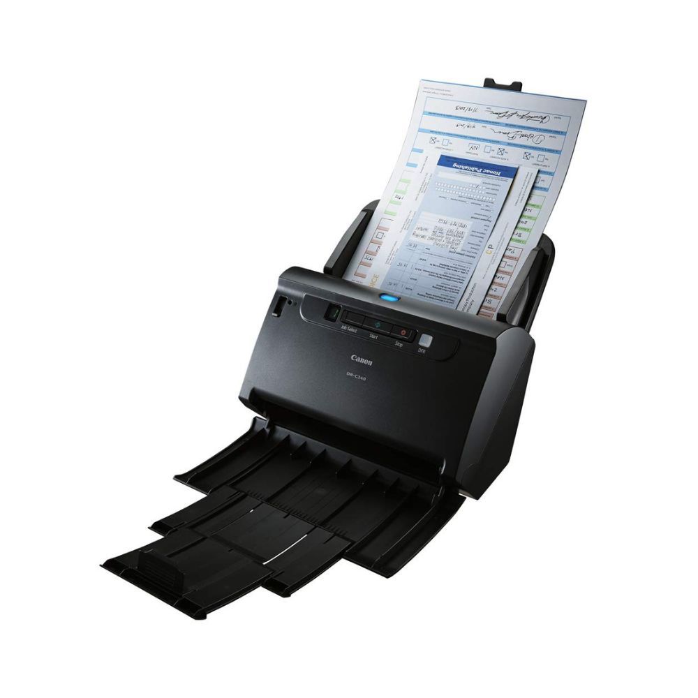 Canon DR-C240 Document Scanner Black and White 45 ppm (0651C002)