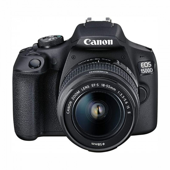 Canon EOS 1500D 24 1 Digital SLR Camera Black with EF S18 55 is II Lens