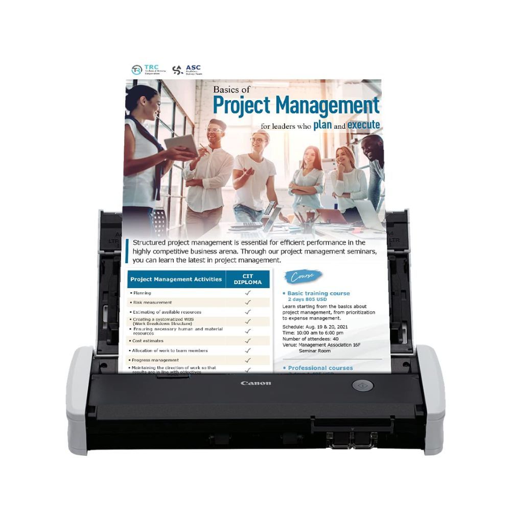 Canon imageFORMULA R10 Portable Document Scanner, 2-Sided Scanning with 20 Page Feeder