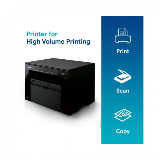 Canon MF3010 Digital Multifunction Laser Printer, Black, Standard