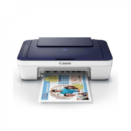 Canon PIXMA E477 All in One (Print, Scan, Copy) WiFi Ink Efficient Colour Printer for Home/Student
