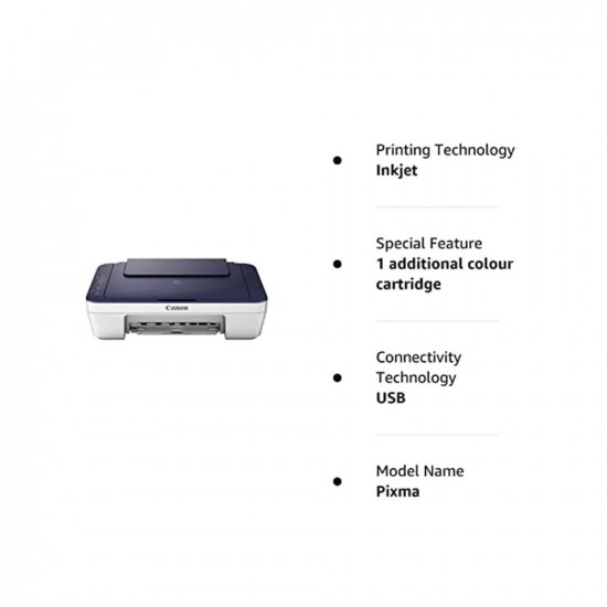 Canon Pixma MG2577s All-in-One Inkjet Colour Printer (Blue/White)