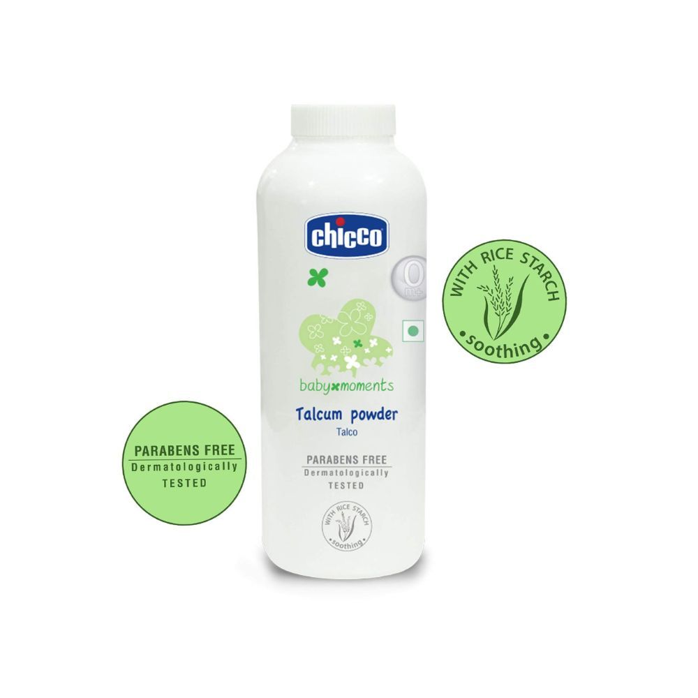 Chicco Baby Moments Talcum Powder, Soothes & Moisturises Babyâs Skin, (Pack of 300 g)