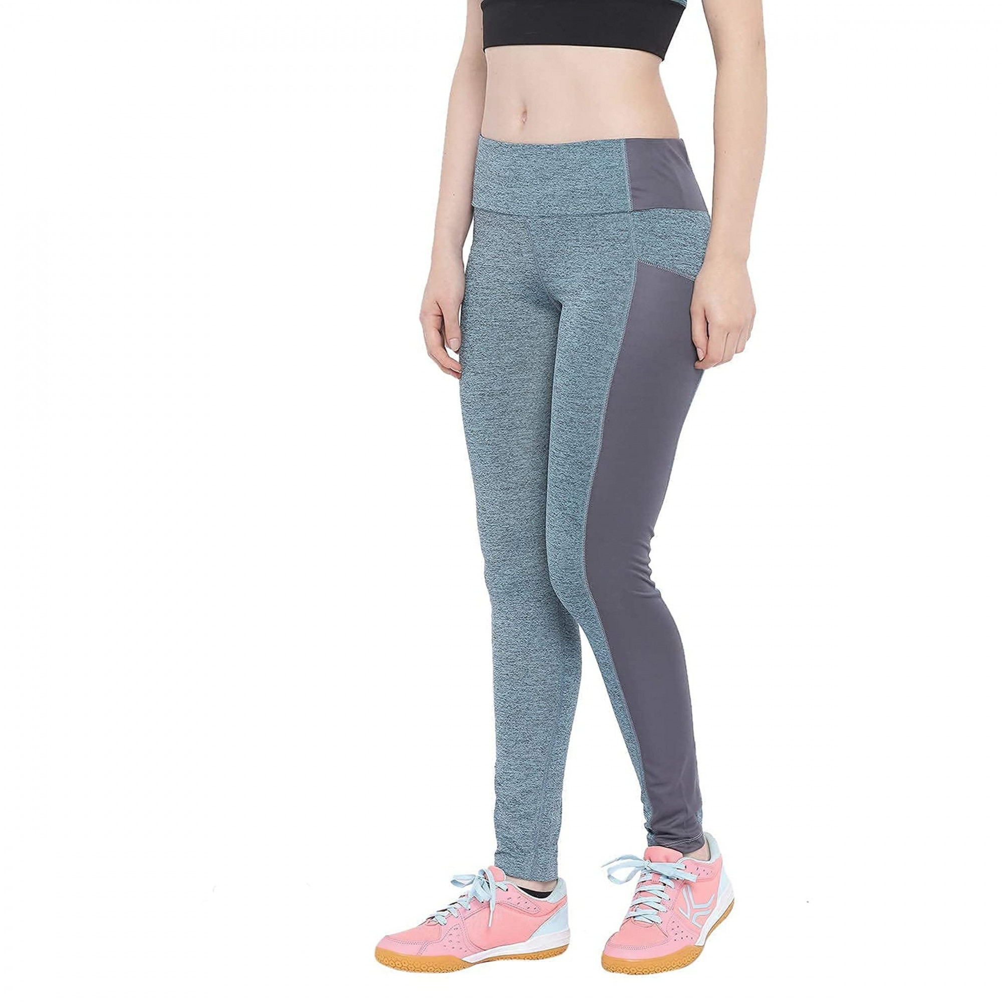 chkokko women skinny fit yoga track pants stretchable gym legging tights black maroon size msize 30 278749199660570 l