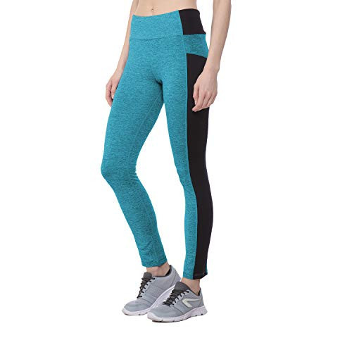 CHKOKKO Women Skinny Fit Yoga Track Pants Stretchable Gym Legging Tights  Maroon Black Size XXL,Size -