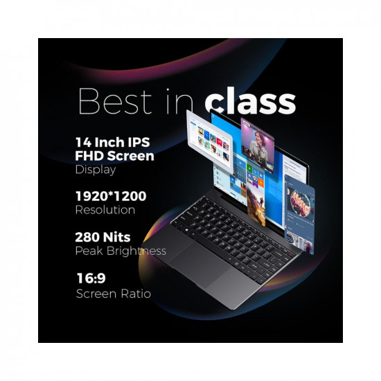 Chuwi CoreBook X Laptop 14'', Intel Core i3-1005G1, 8GB RAM 512GB SSD, Windows 11 Laptop, 1920x1200 FHD Display, Up to 3.4Ghz | WiFi 6 | Backlit Keyboard | Webcam | BT5.1 | Type-C