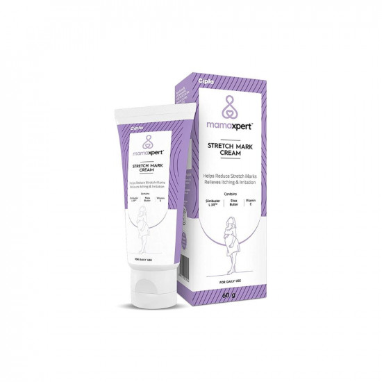 Cipla Mamaxpert Stretch Mark Removal Cream for Pregnancy | Reduce Stretch Marks And Scars, 60 gm