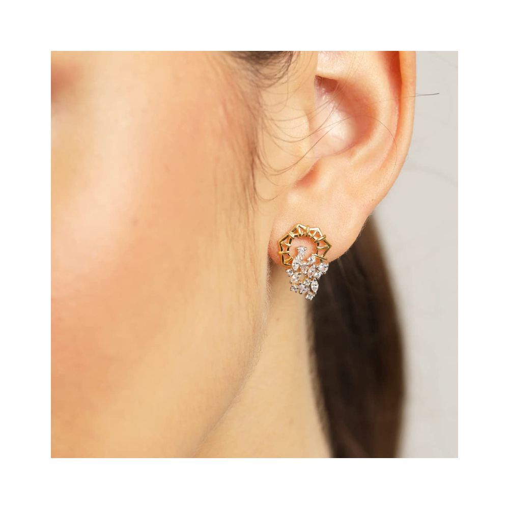 CLARA 925 Sterling Silver Alba Pendant Earring Chain Jewellery Set