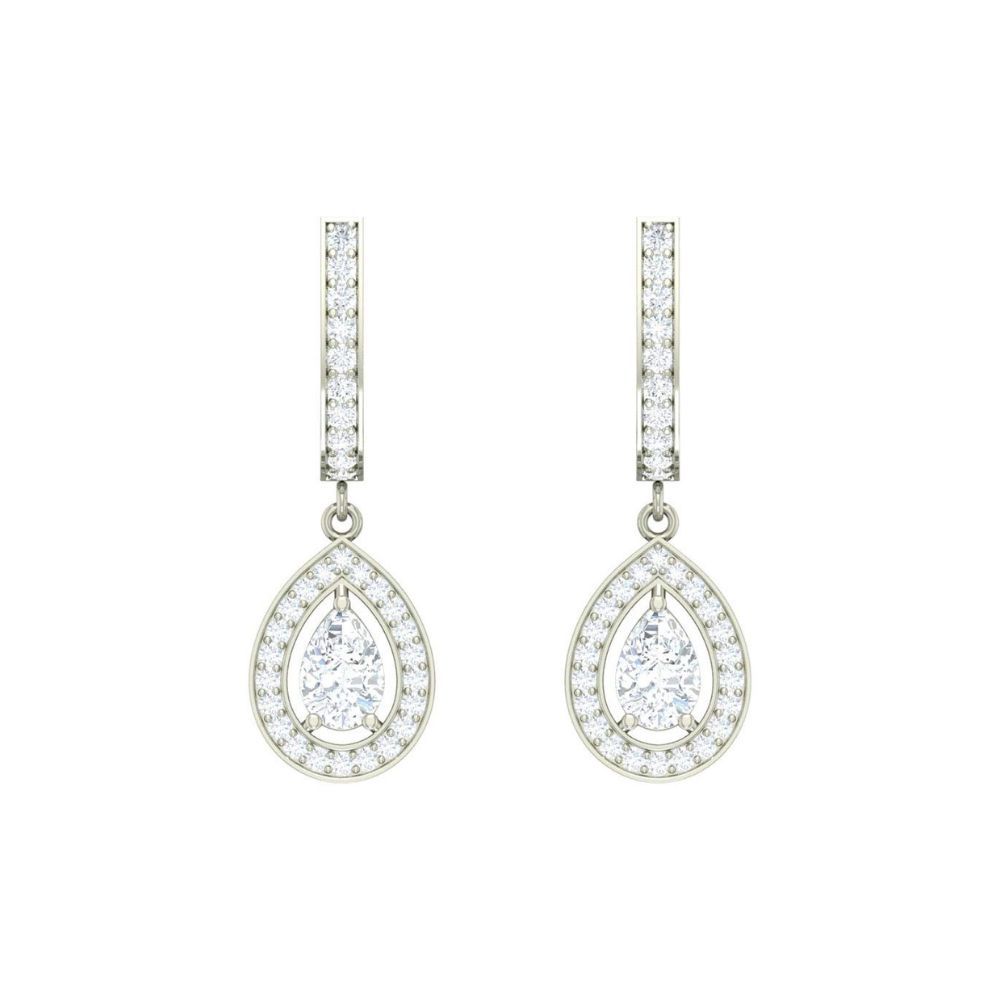Clara 925 Sterling-silver and Cubic Zirconia Dangle