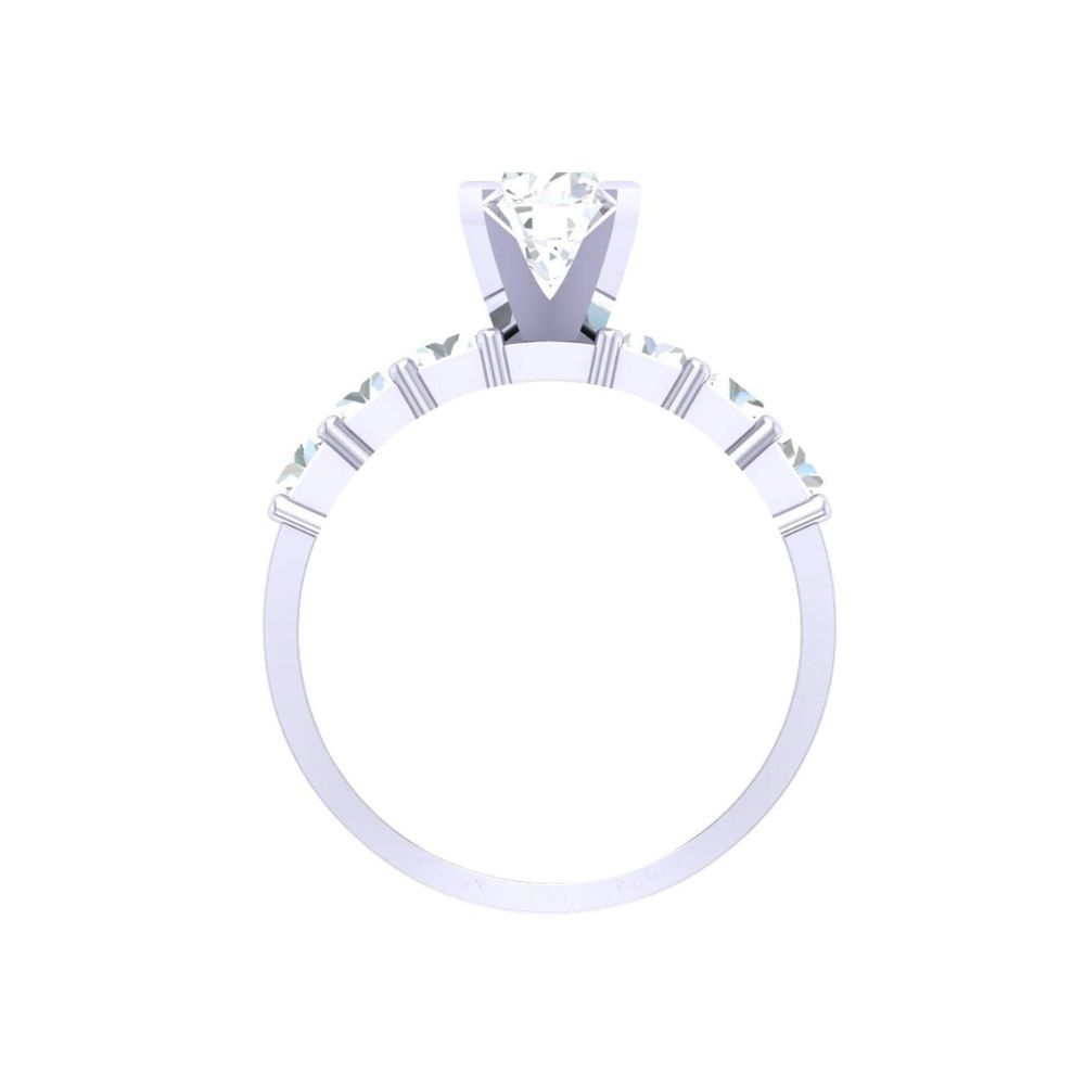 Clara .925 Sterling Silver Cubic Zirconia Ring for Women & Girls