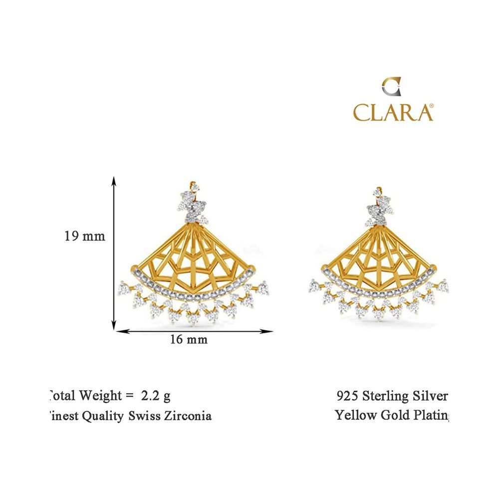 CLARA 925 Sterling Silver Irina Pendant Earring Chain Jewellery Set