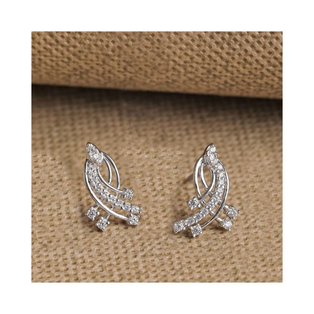 CLARA 925 Sterling Silver Iris Pendant Earring Chain Jewellery Set