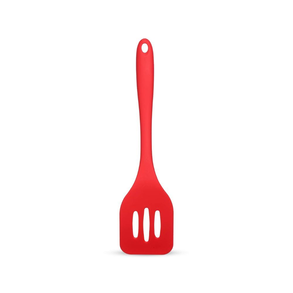 Clazkit YH-551 Premium Silicone Turner Spatula/Slotted Spatula, Ultra Flexible, Hygienic One Piece Design, Non Stick Kitchen Utensil for Dosa